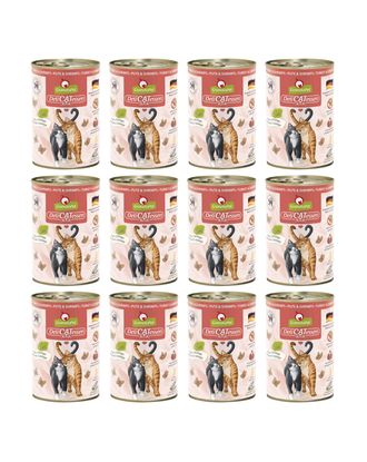 GranataPet DeliCatessen Turkey &amp; Shrimps - bezzbożowa mokra karma dla kota, indyk i krewetki - 12x 400g