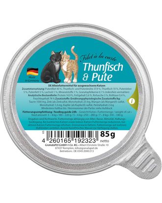 GranataPet Filet à la carte Tuna & Turkey - mokra karma dla kota, fileciki w sosie własnym, tuńczyk i indyk