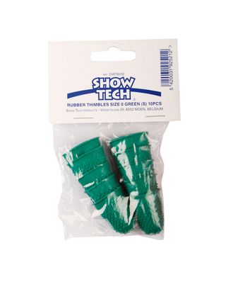 Gumowy paluszek do trymowania rozm. S zielony - 10szt.