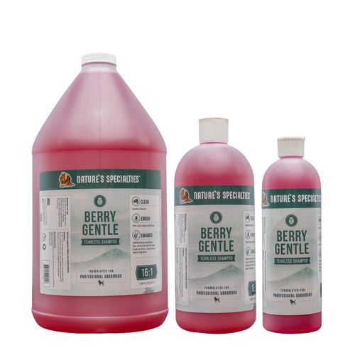 Nature's Specialties Berry Gentle Tearless Shampoo - delikatny szampon nie powodujący łzawienia dla psa i kota, koncentrat 1:16