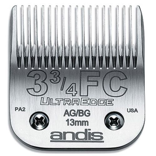 Ostrze Andis UltraEdge nr 3 i 3/4FC do skracania sierści do długości 13mm. Wykonane z wysokiej jakości stali.