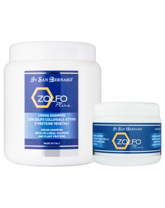 Iv San Bernard Zolfo Plus - leczniczy szampon przeciwłupieżowy dla psa, w kremie, z siarką i proteinami, do usuwania łupieżu, łojotoku