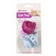 Flamingo Cat Woolen Balls 2szt. - piłeczki dla kota, z pętelkami z mikrofibry, grzechoczące