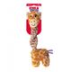 KONG Knots Twists Giraffe - zabawka dla psa ze sznurem i piszczałką, żyrafa