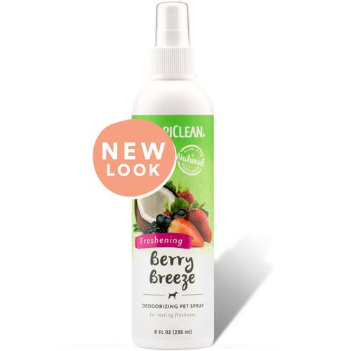 Tropiclean Berry Breeze Deodorizing Pet Spray 236ml - preparat deodoryzujący do odświeżania sierści, o zapachu jagód