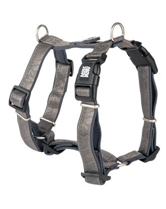 Max&Molly Comfort Harness Matrix 2.0 Stone - miękkie szelki dla psa, z identyfikatorem QR i regulacją, szare