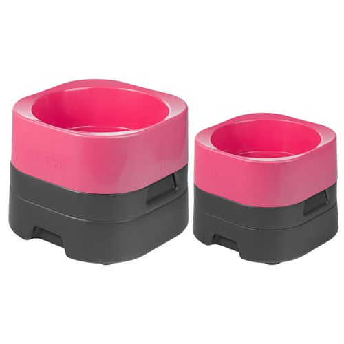 Pet Weighter Pet Bowl Complete Pink - podwyższona miska dla psa, z ciężką podstawą, fuksja