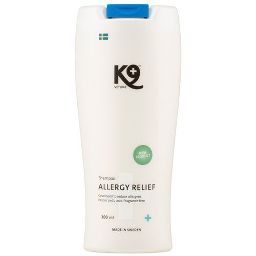 K9 Allergy Relief Shampoo 300ml - delikatny szampon dla psa i kota, do wrażliwej skóry,  koncentrat 1:20