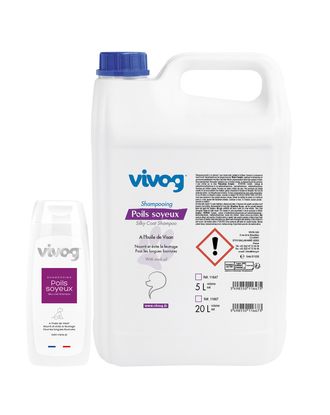Vivog Poils Soyeux - szampon dla psa z długą sierścią, z olejem norkowym i witaminą F