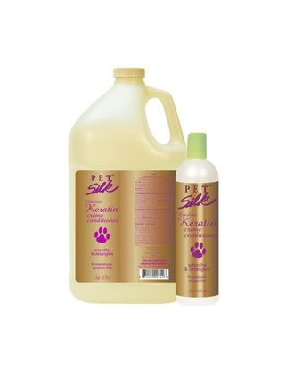 Pet Silk Brazilian Keratin Conditioner - profesjonalna odżywka nawilżająca i wygładzająca sierść z keratyną brazylijską i jedwabiem, koncentrat 1:16