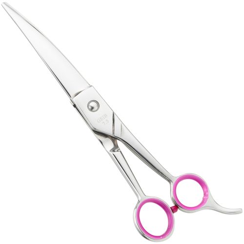 Geib Gator Curved Scissors - nożyczki groomerskie gięte, z japońskiej stali nierdzewnej, z mikroszlifem