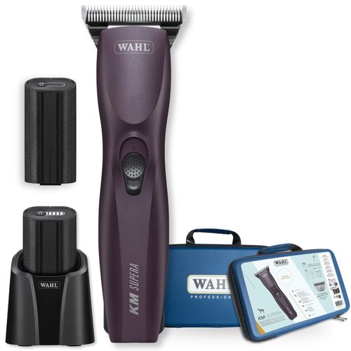 Wahl KM Supera Horse Brushless Clipper - profesjonalna maszynka bezprzewodowa z silnikiem bezszczotkowym, 2 akumulatory + ostrze nr 10W