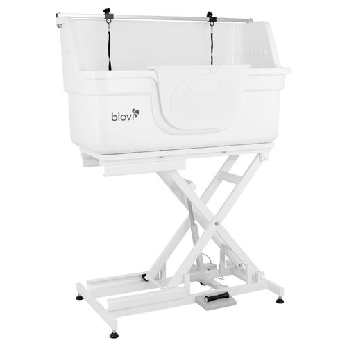 Blovi Fiberglass Dog Tub 130cm - profesjonalna wanna groomerska z włókna szklanego, z podnośnikiem elektrycznym