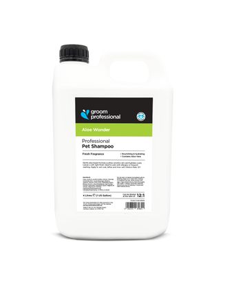 Groom Professional Aloe Wonder Shampoo - szampon aloesowy, do suchej i podrażnionej skóry zwierząt - 4L