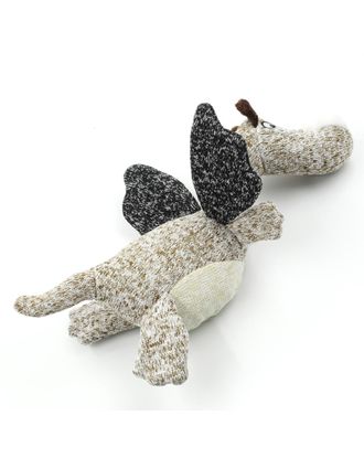 Record Cotton Dragon 22cm - bawełniany smok, zabawka dla psa z piszczałką 