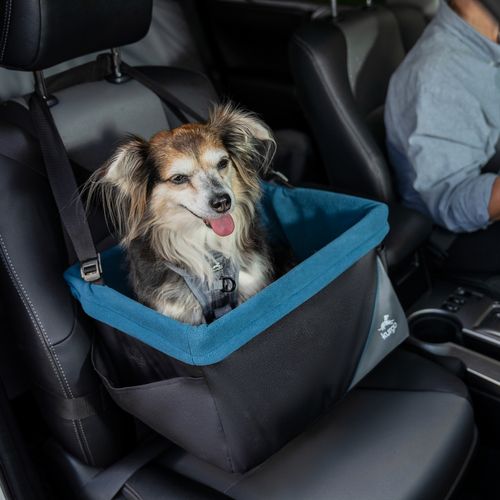 Kurgo Rover Booster Seat Black & Blue - fotelik dla psa do samochodu 30x40cm
