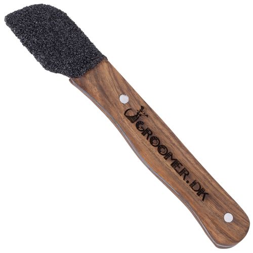 Groomer.dk Diamond Edition Stripping Stone Mini Shorty ECO - trymer nożykowy pokryty szorstką powłoką, mały, drewniana rączka