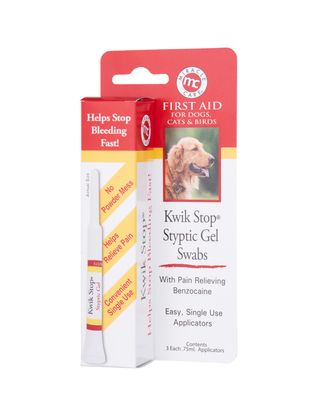 Kwik Stop Styptic Gel Swabs 3x0,75ml - patyczki tamujące krwawienie, dla psów, kotów i ptaków