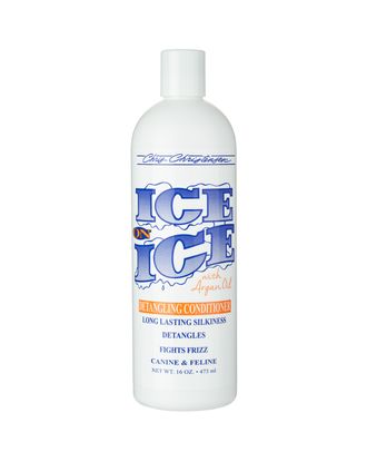 Chris Christensen Ice on Ice Detangling Conditioner - profesjonalna odżywka do sierści z olejkiem arganowym, rozkołtunia, wygładza, nabłyszcza - 473ml
