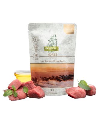 Isegrim Roots Adult Horse - mokra, bezzbożowa karma dla dorosłych psów z koniną, 410g