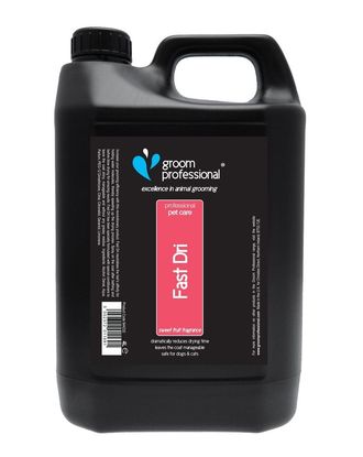 Groom Professional Fast Dri Spray - preparat redukujący czas suszenia sierści o 50%, o zapachu słodkich owoców - 4L