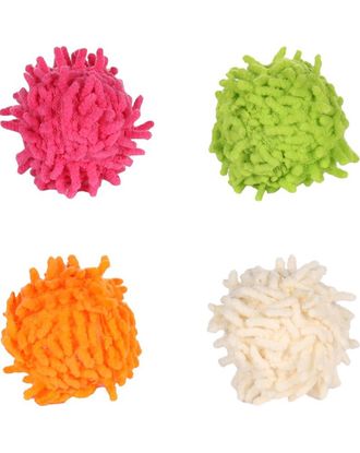 Flamingo Cat Dax Ball 4cm - cicha piłeczka dla kota, mop z grzechotką i kocimiętką