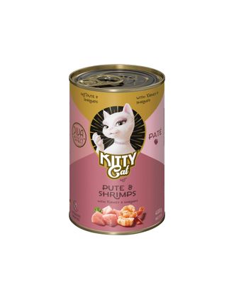 Kitty Cat Turkey & Shrimps Pate - bezzbożowa mokra karma, pasztet dla kota, z indykiem i krewetkami