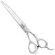 Geib Kiss Silver Pink Curved Scissors - wysokiej jakości nożyczki gięte z mikroszlifem i srebrnym wykończeniem