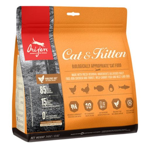 Orijen Cat & Kitten - karma dla kociąt, kota dorosłego i kota seniora, drób, ryby i jaja
