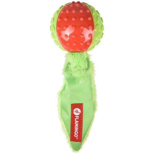 Flamingo Plush Tail Ball - zabawka dla psa, piłka z pluszowym ogonem