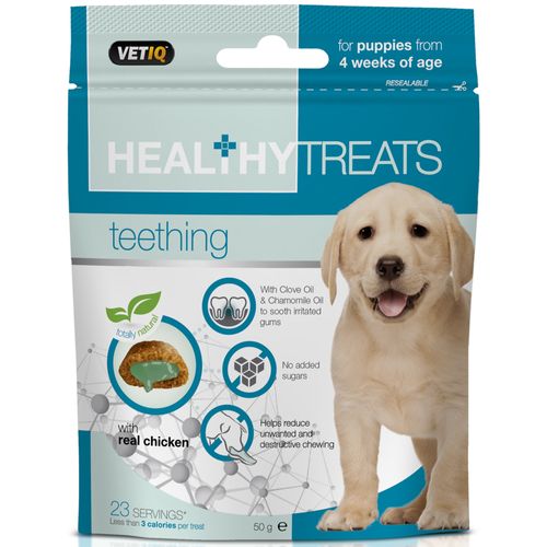 VetIQ Healthy Treats Teething 50g - przysmaki dla szczeniaka, na ząbkowanie