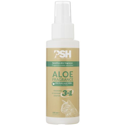 PSH Aloe Fragrance 3in1 for Cats 100ml - delikatne perfumy i odżywka dla kota, z ochroną przeciwsłoneczną, do wrażliwej skóry