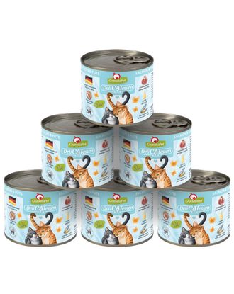 GranataPet DeliCatessen Salmon & Turkey - bezzbożowa mokra karma dla kota, łosoś i indyk - 6x 200g