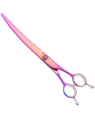 P&W ButterFly Side Curve Scissors 8" - profesjonalne nożyczki groomerskie proste, zagięte w bok, minimalizujące linię cięcia