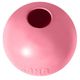 KONG Puppy Ball - gumowa, miękka piłka dla szczeniaka, z otworem do nadziewania, różowa