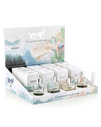 Yuup! Fashion Lux&Nature 24x100ml - zestaw perfum dla psa i kota, z ekspozytorem i testerami