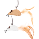 Recofun Mouse Stick - wędka dla kota z myszką i piórkami