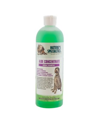 Nature's Specialties Aloe Concentrate Shampoo - teksturyzujący szampon do szorstkiej sierści psa i kota, koncentrat 1:16 - 473ml