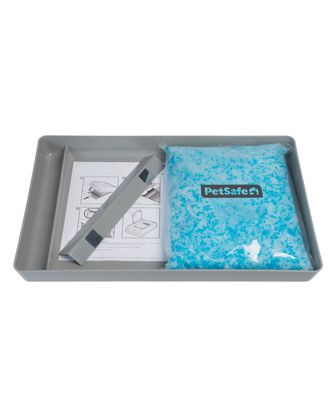 PetSafe Scoop Free Reusable Tray with Crystal Litter - wymienna tacka na żwirek do kuwety Scoop Free Self-Cleaning Litter Box 2gen, ze żwirkiem