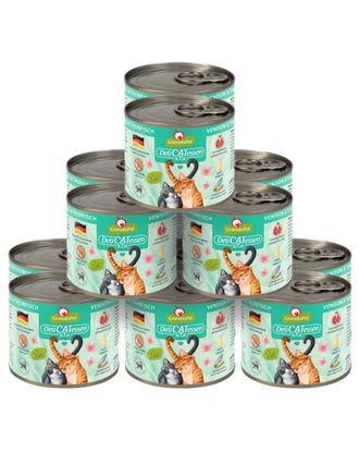 GranataPet DeliCatessen Venison & Tuna - bezzbożowa mokra karma dla kota, dziczyzna i tuńczyk - 12x 200g