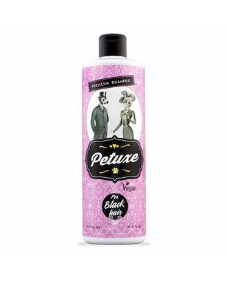 Petuxe Black Hair Shampoo - wegański szampon do czarnej i ciemnej sierści psa i kota, z filtrem UV - 500ml