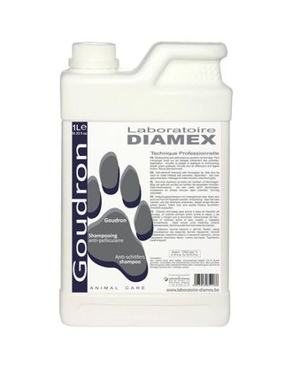 Diamex Goudron - przeciwłupieżowy szampon dla psa dziegciowy z proteinami pszenicy, koncentrat 1:8 - 1L
