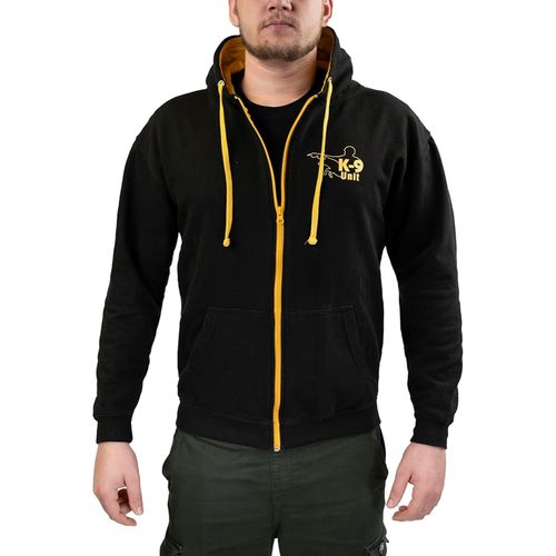 Julius-K9 Full-Zip Hoodie Unit Black/Gold - rozpinana bluza z kapturem dla trenera psów