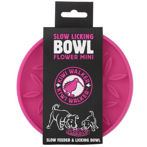 Kiwi Walker Slow Licking Bowl Flower Mini - mata do lizania dla psa, okrągła z wypustkami w kształcie kwiatków