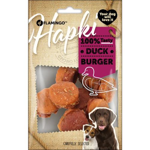 Flamingo Hapki Duck Mini Burger 85g - przysmaki dla psa, burgery z kaczką
