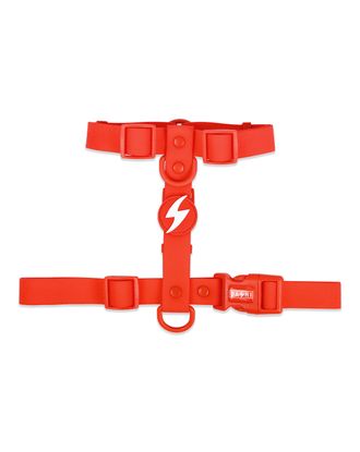 Dashi Colorflex Back Harness Red - regulowane, wodoodporne szelki guard dla psa, czerwone