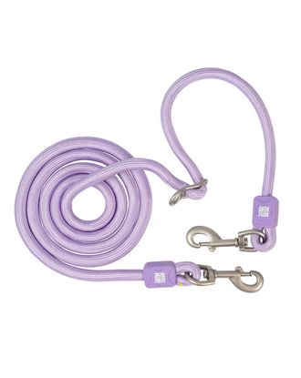 Max&Molly Rope Leash Matrix 2.0 200cm Lavender - przepinana smycz linowa dla psa, fioletowa