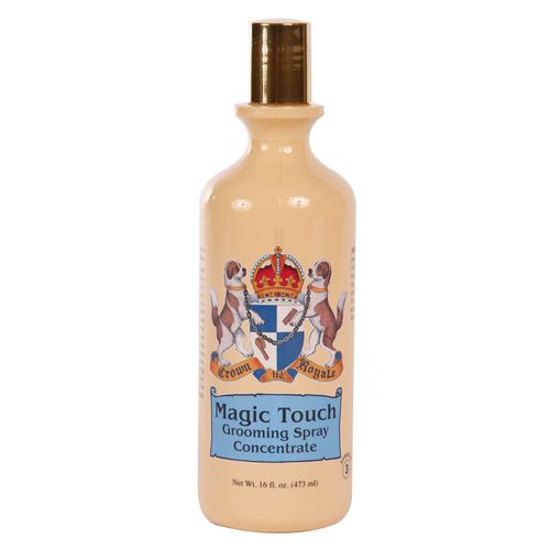 Crown Royale Magic Touch Formula 3 473ml - spray antystatyczny i nabłyszczający do gęstej i obfitej sierści psa, koncentrat 1:15