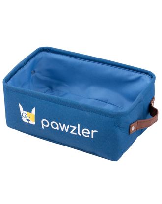 Pawzler Basket 28x20x12cm - materiałowy koszyk na zabawki dla psa, niebieski