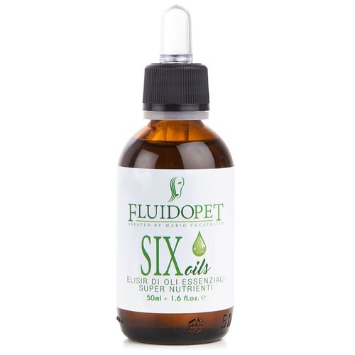 FluidoPet Six Oils Elixir 50ml - niezwykle odżywczy, rewitalizujący, regenerujący eliksir do sierści, 11 wykwintnych olejków 
